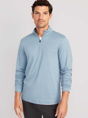 Vêtements De Sport Old Navy Cloud 94 Soft 1/4-Zip Pullover Homme Bleu Bleu Clair | 258-LEMCSD