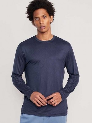 Vêtements De Sport Old Navy Cloud 94 Soft Long-Sleeve T-Shirt Homme Bleu Marine | 257-RPIDAS