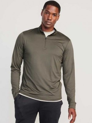 Vêtements De Sport Old Navy Cloud 94 Soft 1/4-Zip Pullover Homme Vert | 138-FVQWEZ