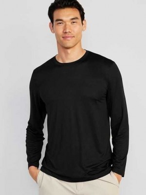 Vêtements De Sport Old Navy Cloud 94 Soft Long-Sleeve T-Shirt Homme Noir | 126-JNZEQM