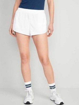 Vêtements De Sport Old Navy Dolphin-Hem Mesh Performance Shorts Femme Blanche | 965-IZOWGJ