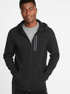 Vêtements De Sport Old Navy Dynamic Fleece Zip Hoodie Homme Noir | 641-XKDFHE