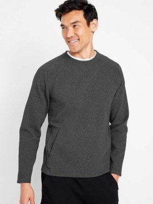 Vêtements De Sport Old Navy Dynamic Fleece Crew-Neck Sweatshirt Homme Grise | 345-PDMNLQ