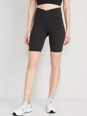 Vêtements De Sport Old Navy Extra High-Waisted PowerChill Vélo Shorts Femme Grise | 964-KHSEUF