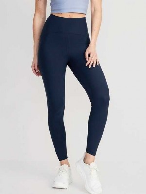 Vêtements De Sport Old Navy Extra High-Waisted PowerLite Lycra ADAPTIV 7/8 Leggings Femme Bleu Marine | 713-OJNHWG