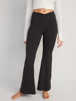 Vêtements De Sport Old Navy Extra High-Waisted PowerChill Super-Flare Pants Femme Grise Foncé | 712-RKSFQU