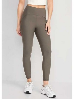 Vêtements De Sport Old Navy Extra High-Waisted PowerLite Lycra ADAPTIV 7/8 Leggings Femme Grise | 593-DSQJEZ