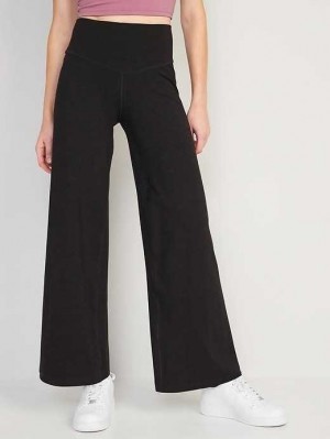Vêtements De Sport Old Navy Extra High-Waisted PowerChill Larges-Leg Yoga Pants Femme Grise Foncé | 543-YADMHG