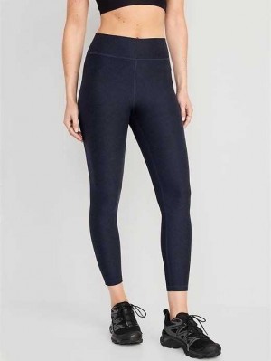 Vêtements De Sport Old Navy Extra High-Waisted Cloud+ 7/8 Leggings Femme Bleu Marine | 480-SBLXYN