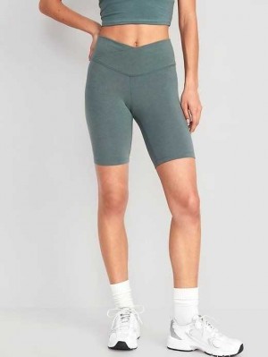 Vêtements De Sport Old Navy Extra High-Waisted PowerChill Vélo Shorts Femme Grise | 428-HUEOPY
