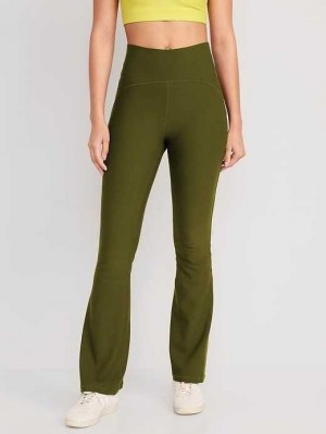 Vêtements De Sport Old Navy Extra High-Waisted PowerLite Lycra ADAPTIV Flare Leggings Femme Conifer | 937-CDMAPN