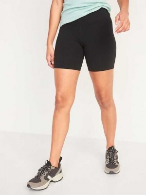 Vêtements De Sport Old Navy Extra High-Waisted PowerChill Hidden-Pocket Vélo Shorts Femme Noir | 357-AHLOVD