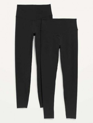 Vêtements De Sport Old Navy Extra High-Waisted PowerChill Hidden-Pocket 7/8-Length Leggings 2-Pack Femme Multicolore | 276-BUSELT