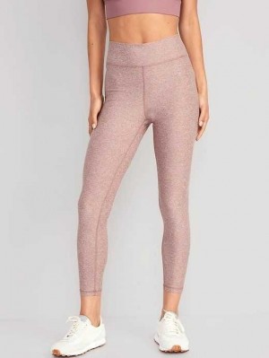Vêtements De Sport Old Navy Extra High-Waisted Cloud+ 7/8 Leggings Femme Woodrose | 207-KXUZVM
