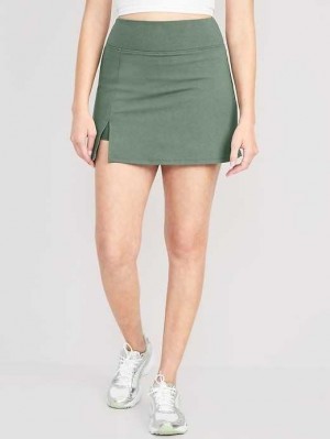 Vêtements De Sport Old Navy Extra High-Waisted PowerChill Skort Femme Forest Shade | 034-HMBXTI