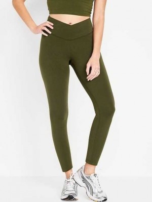 Vêtements De Sport Old Navy Extra High-Waisted PowerChill 7/8 Leggings Femme Conifer | 837-PWBMJI