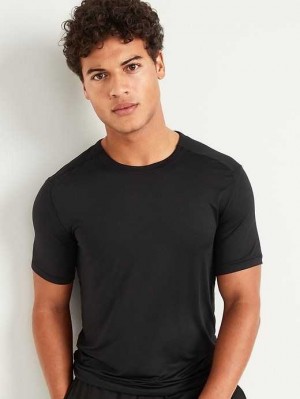 Vêtements De Sport Old Navy Go-Dry Cool Odor-Control Base Layer T-Shirt Homme Noir | 649-GRDKCY