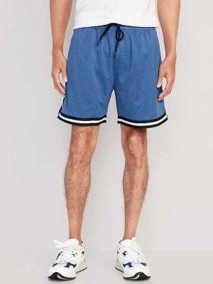 Vêtements De Sport Old Navy Go-Dry Mesh Basketball Shorts Homme Bleu Foncé | 472-AXEJRV