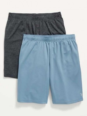 Vêtements De Sport Old Navy Go-Dry Mesh Performance Shorts 2-Pack Homme Bleu Grise | 328-BEOCLN
