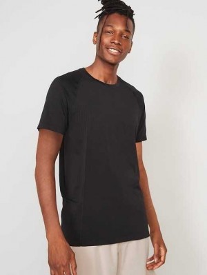 Vêtements De Sport Old Navy Go-Fresh Odor-Control Seamless Performance T-Shirt Homme Noir | 158-LZEADS