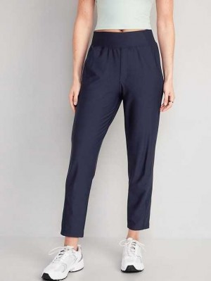 Vêtements De Sport Old Navy High-Waisted PowerSoft Combination Taper Pants Femme Bleu Marine | 503-PKVYNS