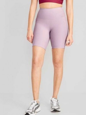 Vêtements De Sport Old Navy High-Waisted PowerSoft Vélo Shorts Femme Wanderlust | 430-FGHBJQ