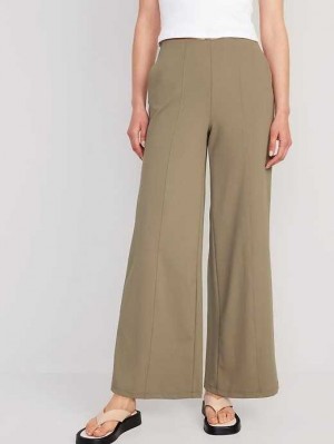 Vêtements De Sport Old Navy High-Waisted PowerSoft Larges-Leg Pants Femme Fir Tree | 429-MDXPRG