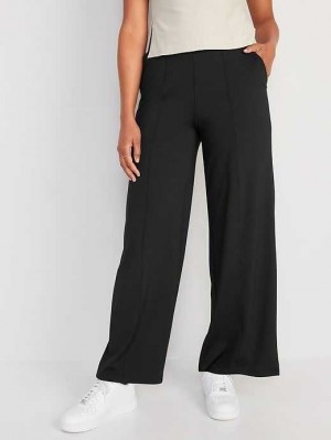 Vêtements De Sport Old Navy High-Waisted PowerSoft Larges-Leg Pants Femme Noir | 406-KRTVXC