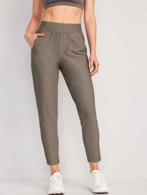 Vêtements De Sport Old Navy High-Waisted PowerSoft Combination Taper Pants Femme Grise | 983-SHUJAT