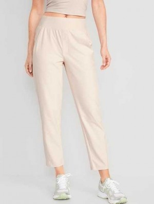 Vêtements De Sport Old Navy High-Waisted PowerSoft Combination Taper Pants Femme Cozy Cashmere | 381-UDNWAH