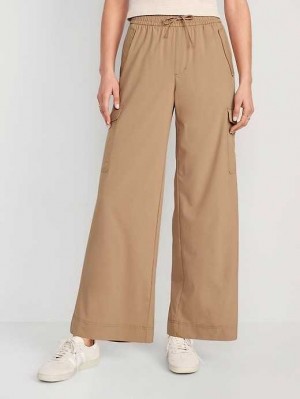 Vêtements De Sport Old Navy High-Waisted StretchTech Larges-Leg Cargo Pants Femme Wrapping Paper | 451-NHXZIF
