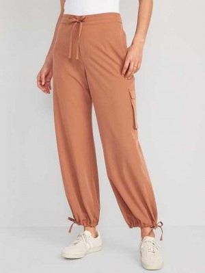 Vêtements De Sport Old Navy High-Waisted StretchTech Larges-Leg Cargo Pants Femme Tumeric Root | 295-SCQIND