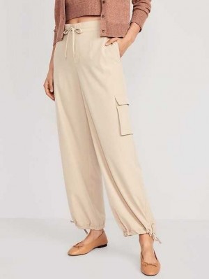Vêtements De Sport Old Navy High-Waisted StretchTech Larges-Leg Cargo Pants Femme Grise | 867-LVOPBW