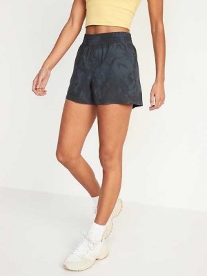 Vêtements De Sport Old Navy High-Waisted StretchTech Shorts Femme Grise | 840-PXDROJ