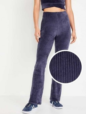 Vêtements De Sport Old Navy High-Waisted Velvet Performance Flare Pants Femme Noir | 814-ABYQMW