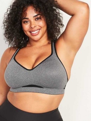 Vêtements De Sport Old Navy High Support Racerback Sports Bra Femme Grise | 518-CPKWGL