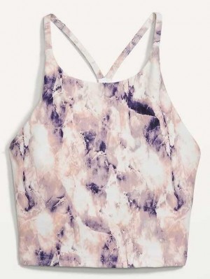 Vêtements De Sport Old Navy Light Support PowerSoft Longline Sports Bra Femme Rose | 657-LDSXQU