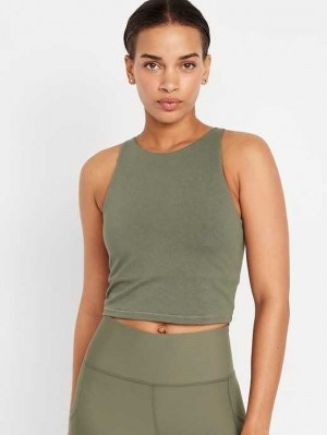 Vêtements De Sport Old Navy Light Support PowerChill Longline Sports Bra Femme Grise | 569-GPRCZK