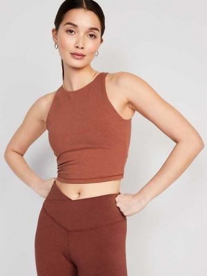 Vêtements De Sport Old Navy Light Support PowerChill Longline Sports Bra Femme Apple Cinnamon | 482-KDAYLQ