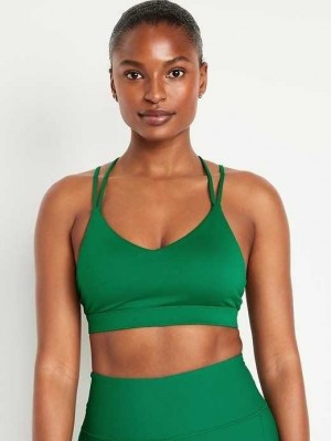Vêtements De Sport Old Navy Light Support Lanières V-Neck Sports Bra Femme Serpentine | 479-FRXPGT