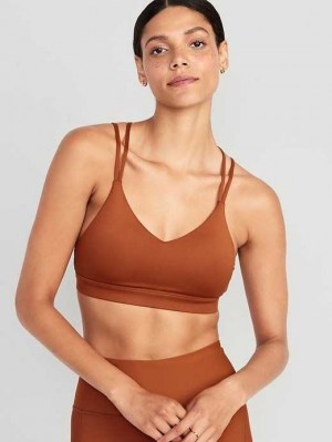 Vêtements De Sport Old Navy Light Support Lanières V-Neck Sports Bra Femme Umbria | 456-DFYJNC