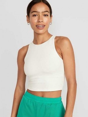 Vêtements De Sport Old Navy Light Support PowerChill Longline Sports Bra Femme Bleu Clair | 856-USRQJF