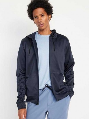 Vêtements De Sport Old Navy Performance Fleece Zip Hoodie Homme Bleu Marine | 394-LJGRMO