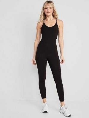 Vêtements De Sport Old Navy PowerChill 7/8 Cami Jumpsuit Femme Grise Foncé | 748-QLDWVN