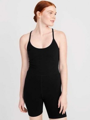Vêtements De Sport Old Navy PowerChill Racerback Bodysuit Femme Noir | 036-ZPKVHW