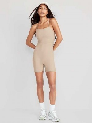 Vêtements De Sport Old Navy PowerLite Lycra ADAPTIV Corta Bodysuit Femme Multicolore | 419-ZOFWMK
