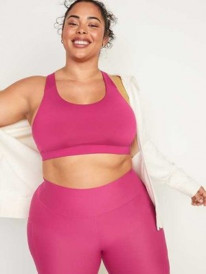 Vêtements De Sport Old Navy PowerPress Lanières Sports Bra Femme Fushia | 853-NILFOP