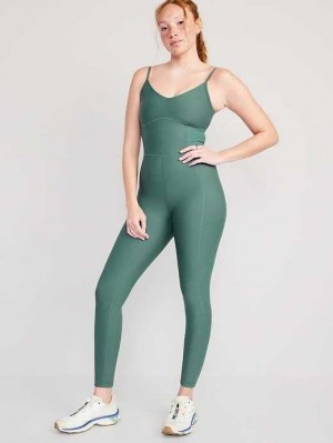 Vêtements De Sport Old Navy PowerSoft 7/8 Cami Bodysuit Femme Jade | 352-TYIOQS