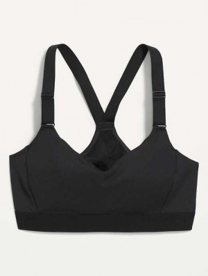 Vêtements De Sport Old Navy PowerSoft Adjustable-Brides Sports Bra Femme Noir | 791-TIKLNS