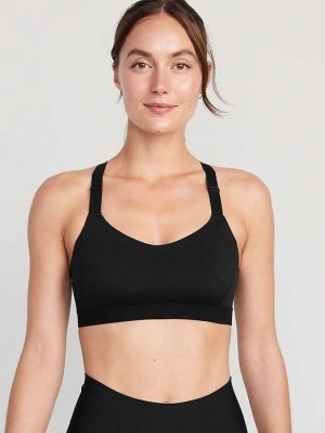 Vêtements De Sport Old Navy PowerSoft Adjustable-Brides Sports Bra XS-XXL Femme Noir | 943-QEZGNM